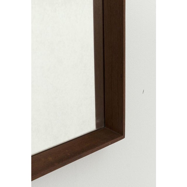 Vintage Danish Rectangular Mirror For Sale - Image 4 of 7
