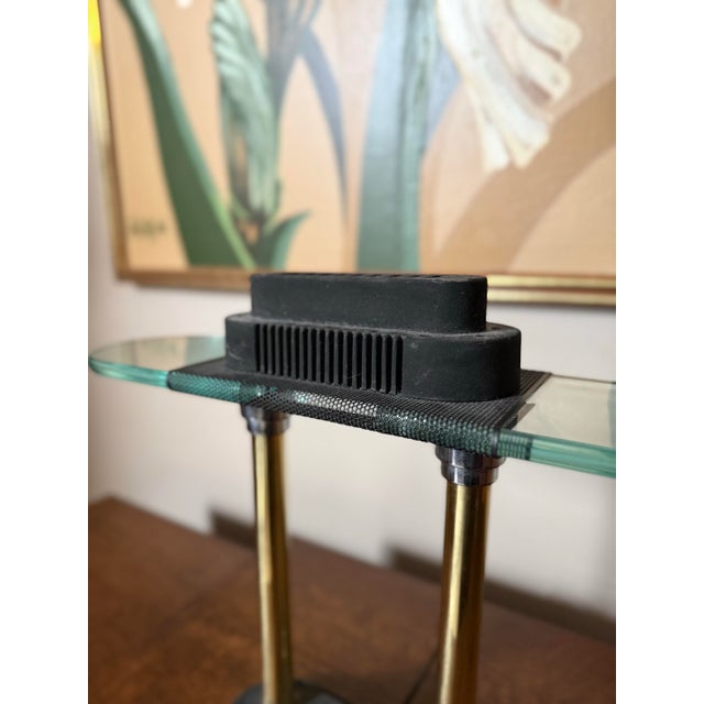 Metal 1980s Memphis Style Bankers Desk Lamp by Robert Sonneman for George Kovacs For Sale - Image 7 of 12
