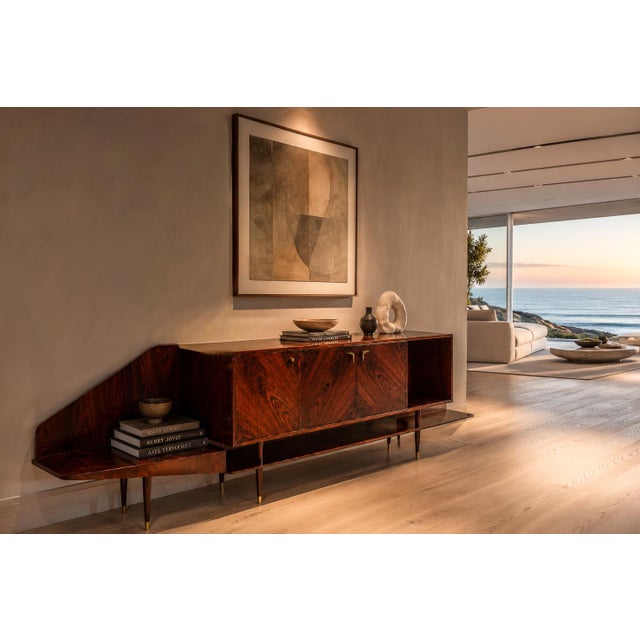 Brazilian Modern Credenza by Giuseppe Scapinelli in Brazilian Rosewood, Brazil, 1950s For Sale - Image 17 of 18