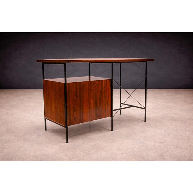 Wood Desk with Armchair, Geraldo de Barros for Unilabor, 1950s - Lot 400-592A For Sale - Image 7 of 15
