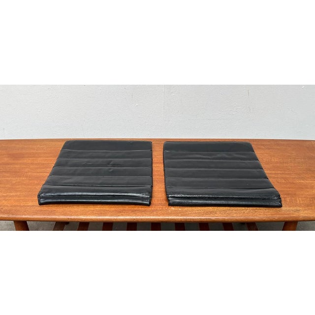 Postmodern Kreuzschwinger Leather Chair Pads by Till Behrens, 1980s, Set of 2 For Sale - Image 11 of 17