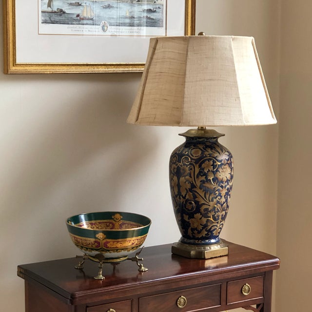 Vintage Neoclassical Decorative Porcelain Bowl For Sale - Image 4 of 12