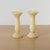 Wonderful pair of alabaster candlesticks from Italy, 1950s. Beautiful pale cream carved alabaster marble. Perfect as...