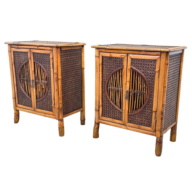 19th Century Aesthetic Table Top Bamboo Cupboards, 1880, Set of 2 For Sale - Image 13 of 13
