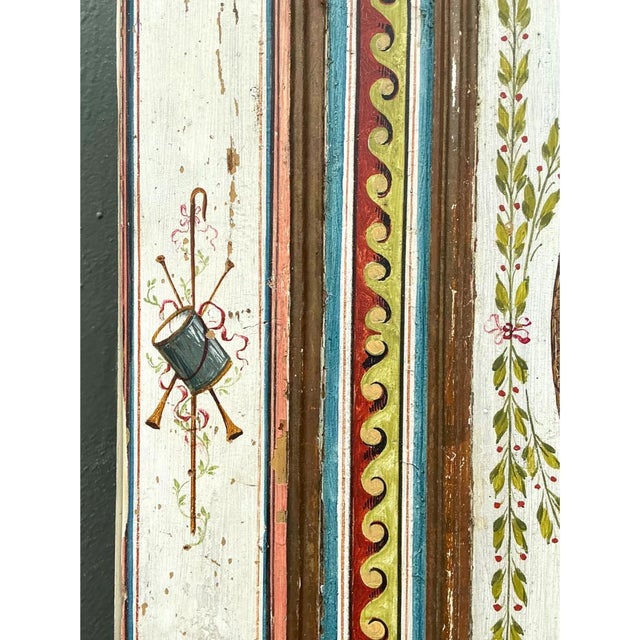 Wood Vintage Neoclassical Painted Wood Armoire From the Estate of Lily Pulitzer For Sale - Image 7 of 12