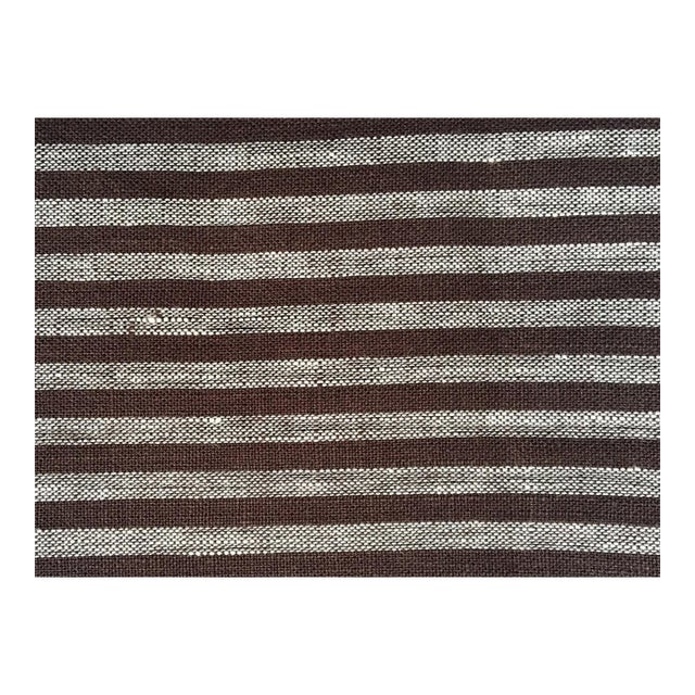 Plum Textiles Baltic Chocolate Linen For Sale
