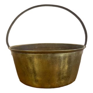 Antique Victorian Brass Jam Pale, 1860 For Sale