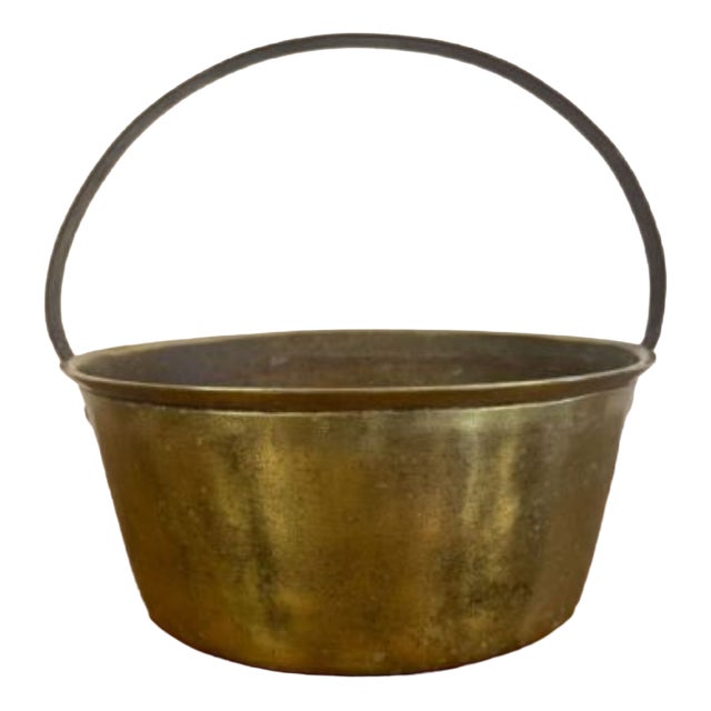Antique Victorian Brass Jam Pale, 1860 For Sale