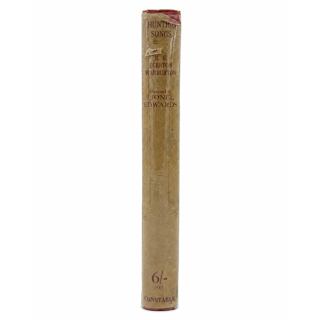 Hunting Songs r.e. Egerton Warburton 1925 Hardcover Lionel Edwards Sporting Book For Sale - Image 9 of 13