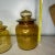 Glass Vintage Amber Glass Canisters With Lids- Set of 3 For Sale - Image 7 of 13