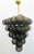 Italian 21st Century Italian Grappolo Polished Brass Frosted Smoky Murano Glass Chandelier by Fabio LTD For Sale - Image 3 of 7