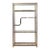 Vintage Milo Baughman Style Brass Tone Etagere Shelf Vintage Hollywood Regency For Sale
