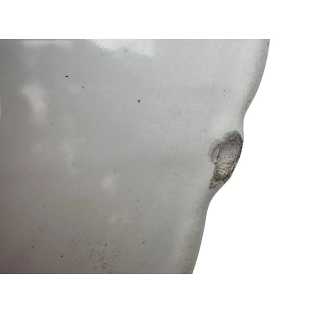 Ceramic Vintage Italian Hand-Painted Majolica Soup Tureen With Underplate – Faenza Pottery, Blue and Green Floral Design, Italy, Mid-Century European Ceramic For Sale - Image 7 of 9