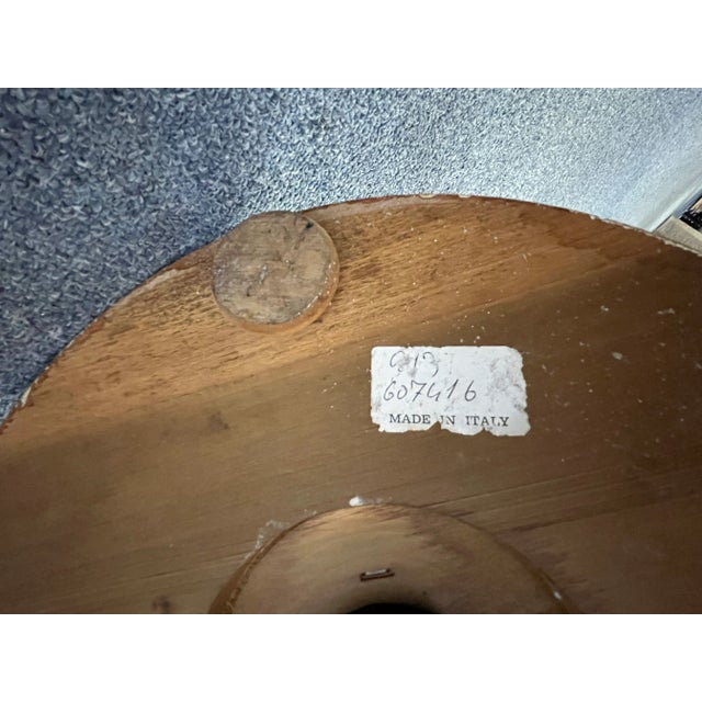 Italian Carved Wood Floor Lamp With Antiqued Bronze Painted Finish For Sale - Image 10 of 12