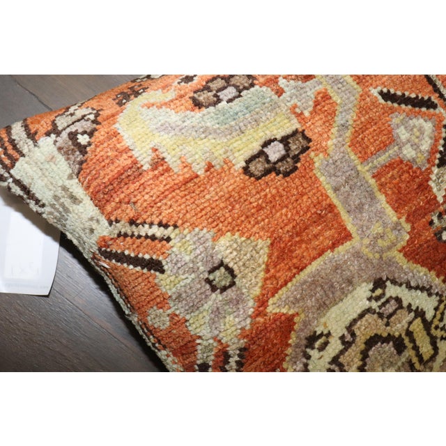 Early 20th Century Early 20th Century Zabihi Collection Tribal Persian Large Pillow - 1'4" x 1'11" For Sale - Image 5 of 6