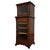 19th Century Antique English Walnut Narrow Display Cabinet, 1800s For Sale - Image 5 of 12