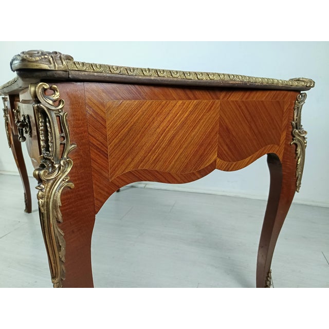 Louis XV Style Bronze Desk, 1950s For Sale - Image 18 of 18