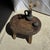 Tan Small Stool in Teak For Sale - Image 8 of 18