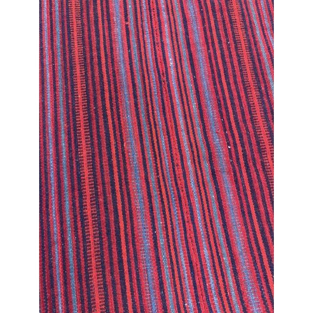 1950s Geometric Multicolor Modern Turkish Kilim Tribal Flatweave Wool Rug For Sale In New York - Image 6 of 6