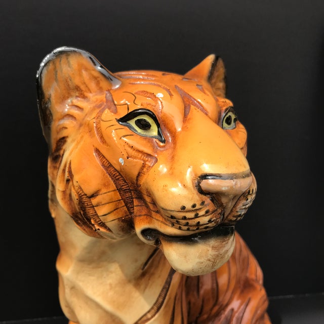 MidCentury Marwal Chalkware Bengal Tiger Figurine / Statue Chairish