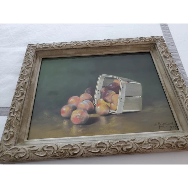 Early 20th Century Peaches Still Life - Edward Prichard For Sale - Image 5 of 10