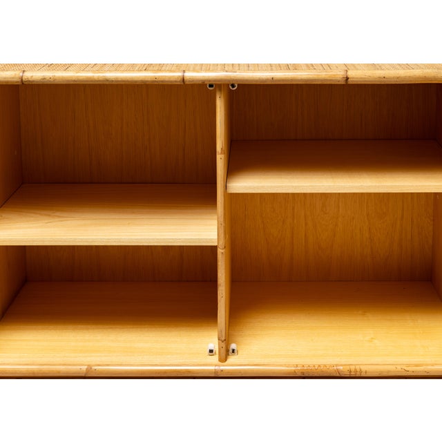 1970s Dal Vera Cane & Bamboo Cabinet For Sale - Image 11 of 13
