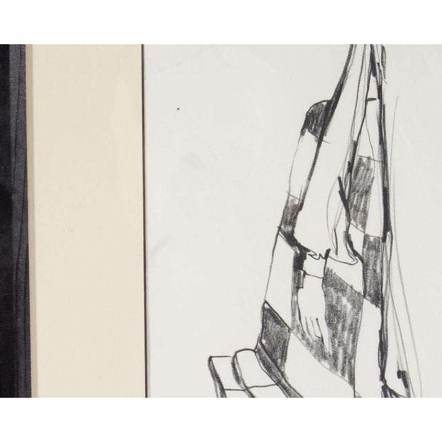 Figurative 1969 Charcoal Drawing by James L. Bruch For Sale - Image 3 of 9