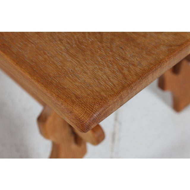 Danish Brutalist Coffee Table in Oak by Axel Einar Hjorth, 1940 For Sale - Image 9 of 12