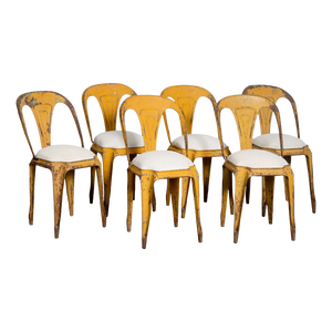 Vintage French Bistro Chairs - Set of 6