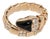 Bvlgari Bulgari Serpenti Viper Diamonds & Onyx Ring in 18k Rose Gold, Size 8 For Sale
