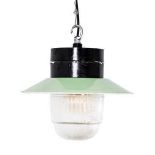 Industrial Bakelite Top Pendant Lamp, 1950s For Sale