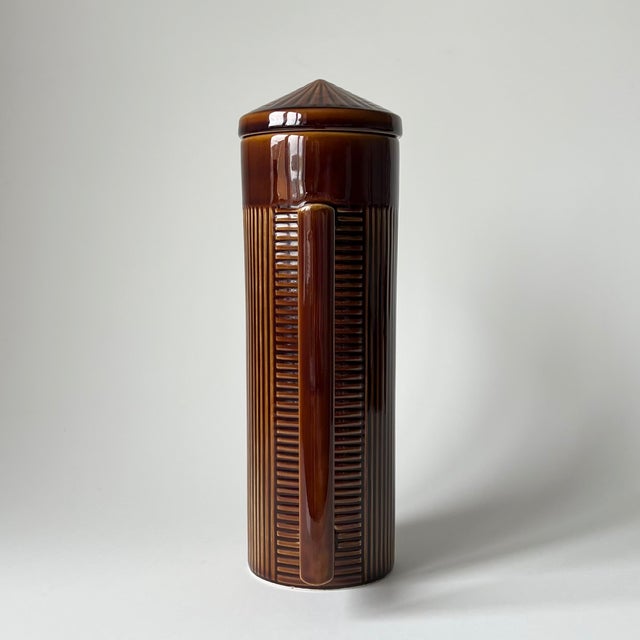 Vintage Tiko Brown Ceramic Coffee Set, 1960s, Set of 13 For Sale - Image 10 of 18