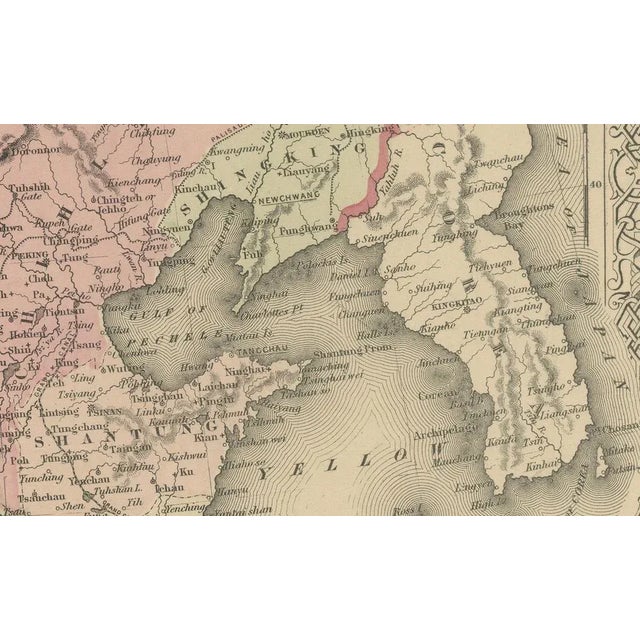 Johnson’s China Map with Canton Inset, USA Published c.1864 – Hand-Colored This is a finely engraved and hand-colored map...