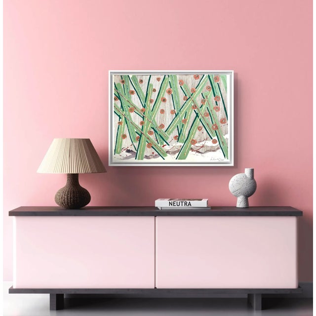 Barbara Beck 1988 Abstract Painting on Paper - Signed/Dated/Unframed For Sale - Image 10 of 11