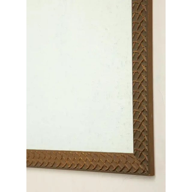 Pair of Mirrors With Wavy Glass For Sale - Image 4 of 5