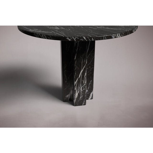 Not Yet Made - Made To Order Arti Alexander Black Marble Round Dining Table 40" For Sale - Image 5 of 5