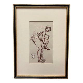 Framed Brassaï Lithograph “Untitled” From Trente Dessins (1946) For Sale