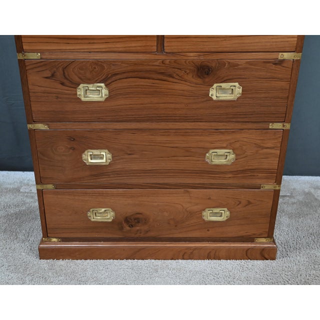 Brown 20th Century Teak Marine Chest of Drawers, India For Sale - Image 8 of 18