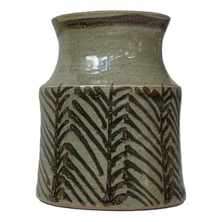 Danish Modern Ceramic Vase by Eva Sjögren for L. Hjorth, 1960s For Sale