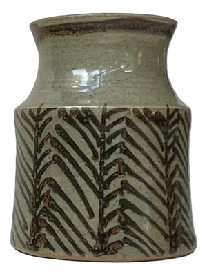 Danish Modern Ceramic Vase by Eva Sjögren for L. Hjorth, 1960s