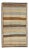 Vintage Turkish Tulu Rug in Soft Neutrals, Cream, Cocoa, and Sky Blue For Sale