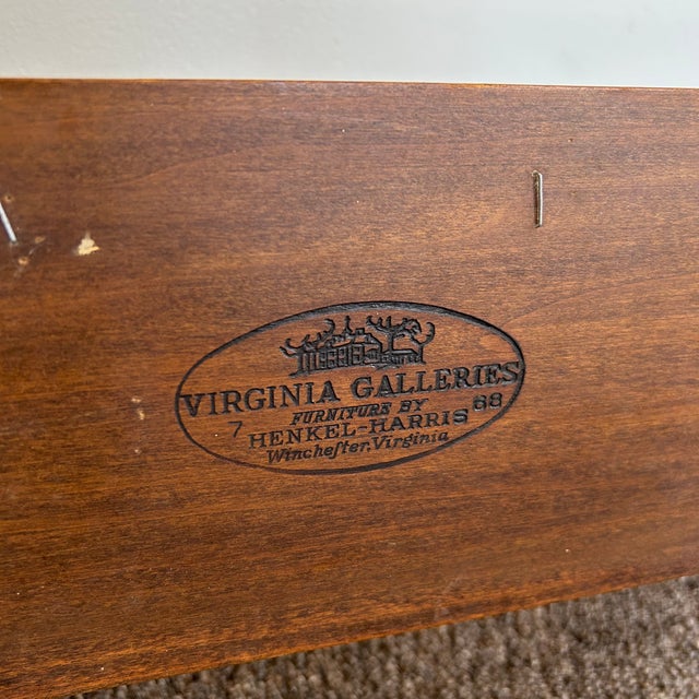 1980s Henkel-Harris Mahogany Queen Size Headboard Only For Sale - Image 9 of 9