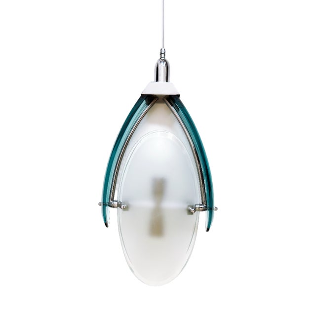 Two-Lights Pendant from Cristal Arte For Sale