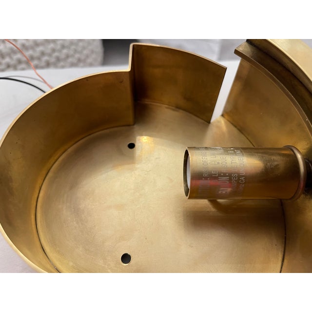 Visual Comfort Melange Disc Alabaster & Brass Sconces (1 Pair) For Sale - Image 15 of 18