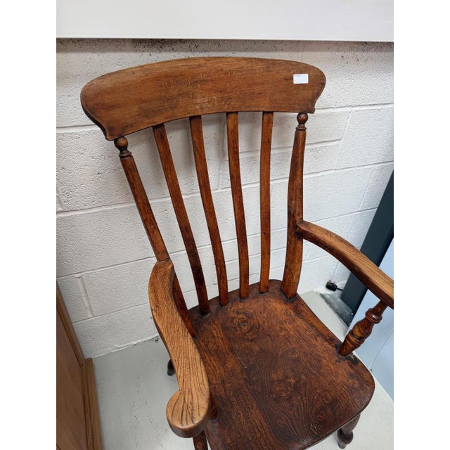 Windsor Chair in Elm For Sale - Image 9 of 11