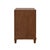 Worlds Away Matthew Izzo Home Novalie Fluted Provincial Brown Oak Two Drawer Side Table With Antique Brass Drawer Pulls For Sale - Image 4 of 8