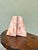 Stone Vintage Rose Pink Marble Wedge Bookends, a Pair — Mid-Century Modern Decor For Sale - Image 7 of 8