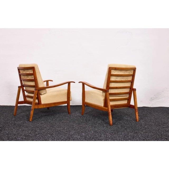 Mid-Century Modern Mid-Century Modern Armchairs by Karoly Nagy, 1940s, Set of 2 For Sale - Image 3 of 18