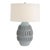 Early 21st Century Arteriors Pawnee Sculptural Blue Ceramic Table Lamp For Sale - Image 5 of 8