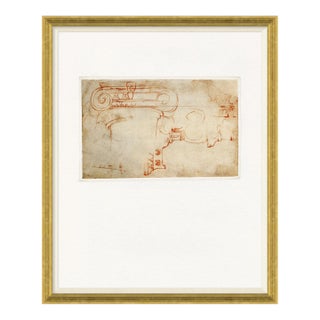 Capital Sketch Framed Art Print by David Phoenix For Sale